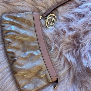Gucci Pink Wristlet EUC - like new
